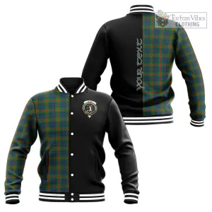 Aiton Tartan Baseball Jacket with Family Crest and Half Of Me Style