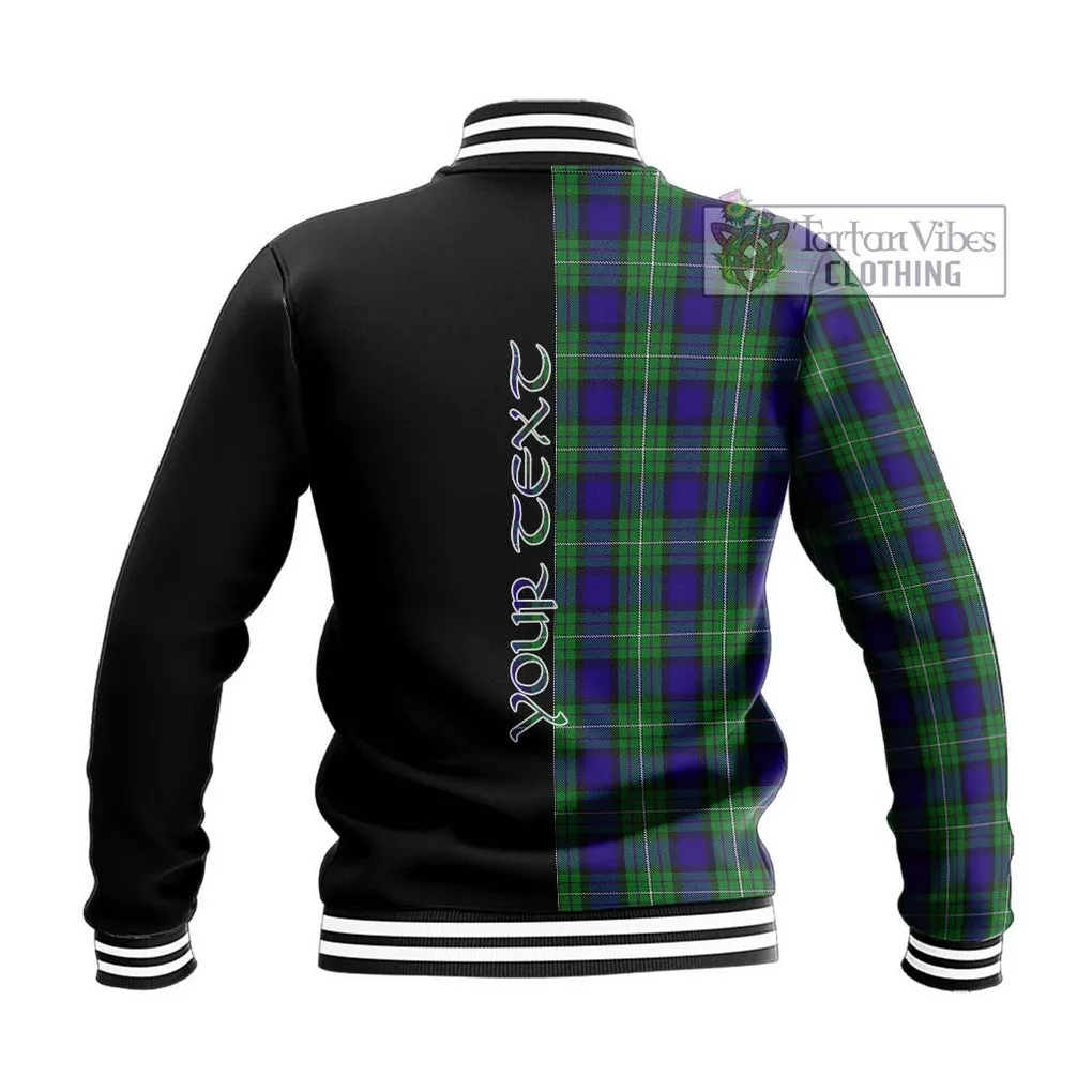Alexander Tartan Baseball Jacket with Family Crest and Half Of Me Style