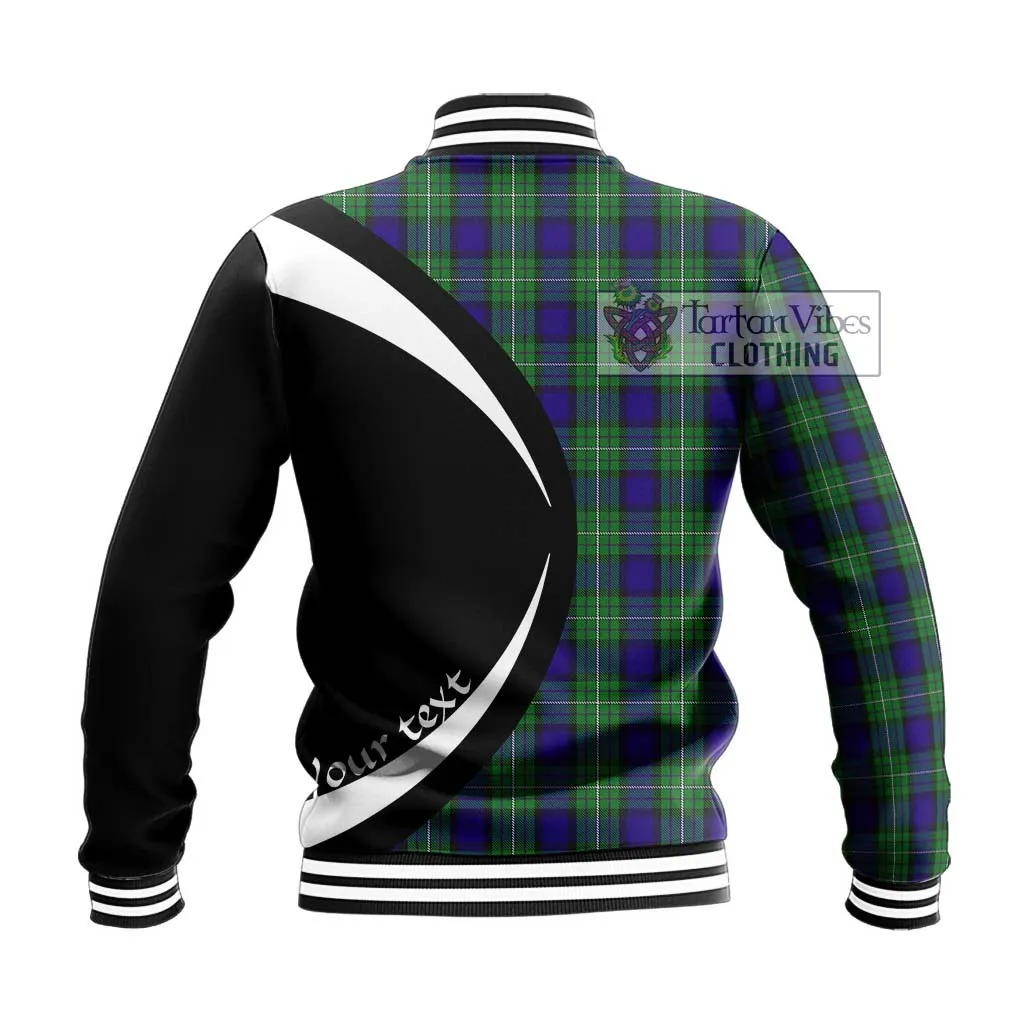 Alexander Tartan Baseball Jacket with Family Crest Circle Style