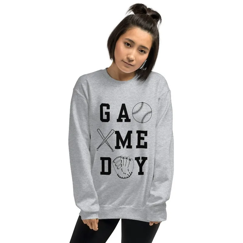 Baseball Game Day Pullover Sweatshirt