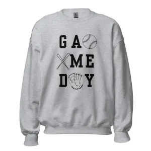 Baseball Game Day Pullover Sweatshirt