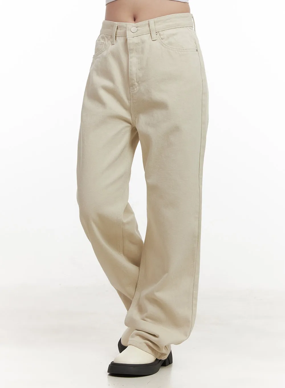 Fleece-Lined Wide-Leg Trousers CJ515