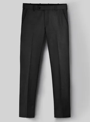 Hardy Minnis Charcoal Sharkskin Wool Pants