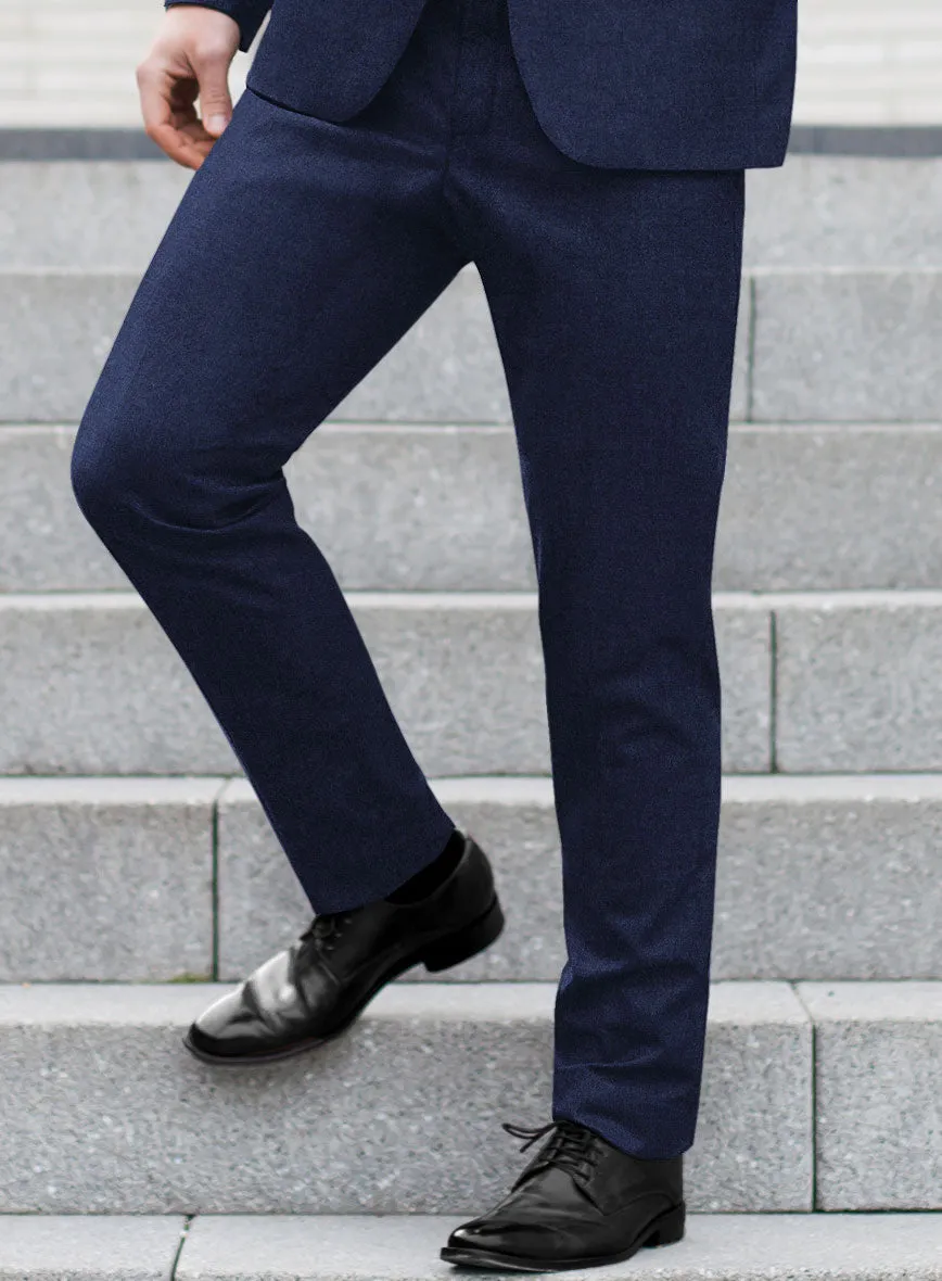 Italian Turna Royal Blue Flannel Pants