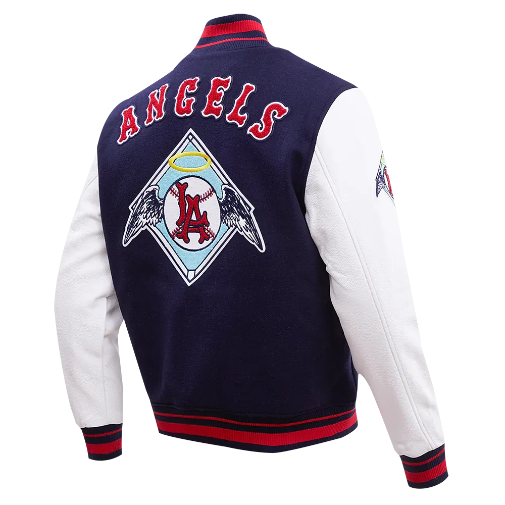 Los Angeles Angels Navy and White Varsity Jacket