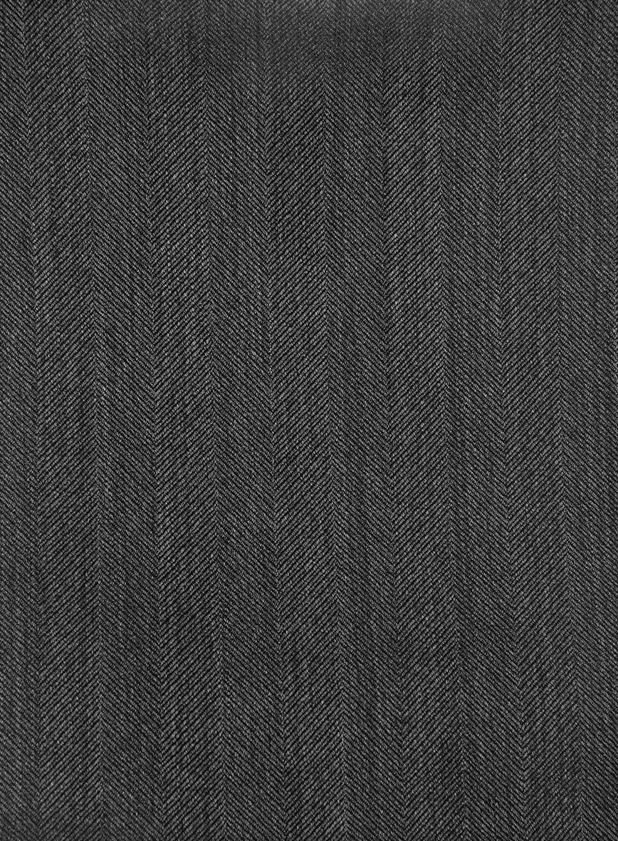 Napolean Imperial Gray Herringbone Wool Pants
