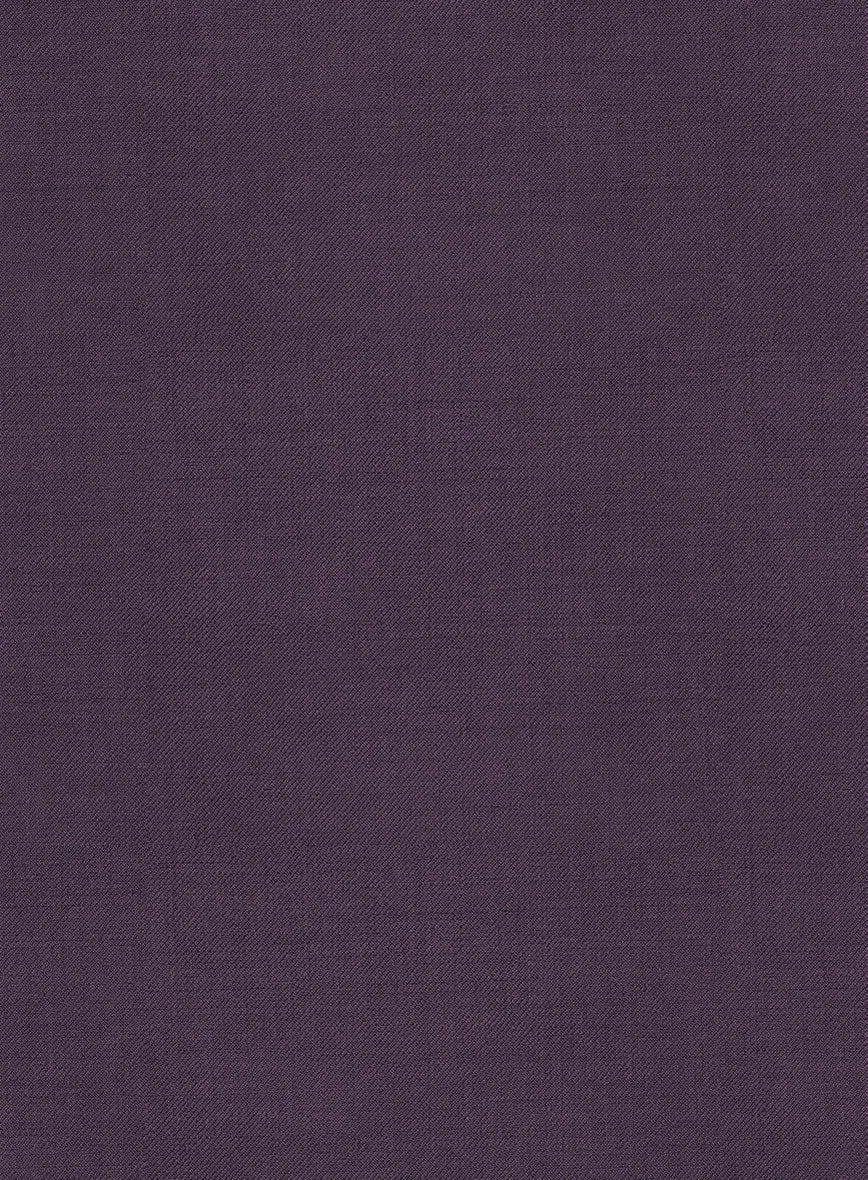 Napolean Stretch Purple Highland Wool Trouser
