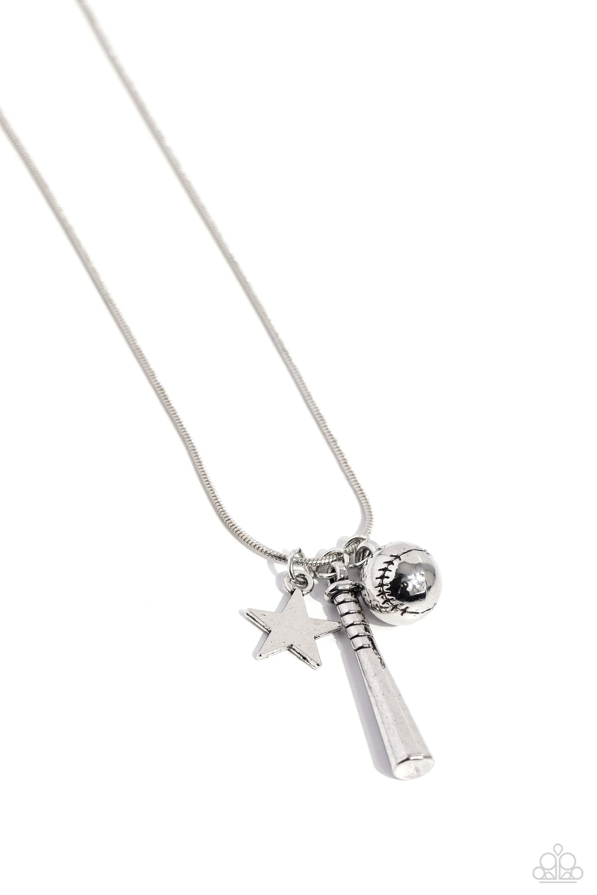 Necklaces Hey Batter Batter! - Silver Sports Fan SF106