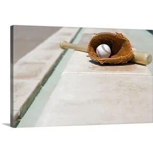"Baseball equipment" Canvas Wall Art