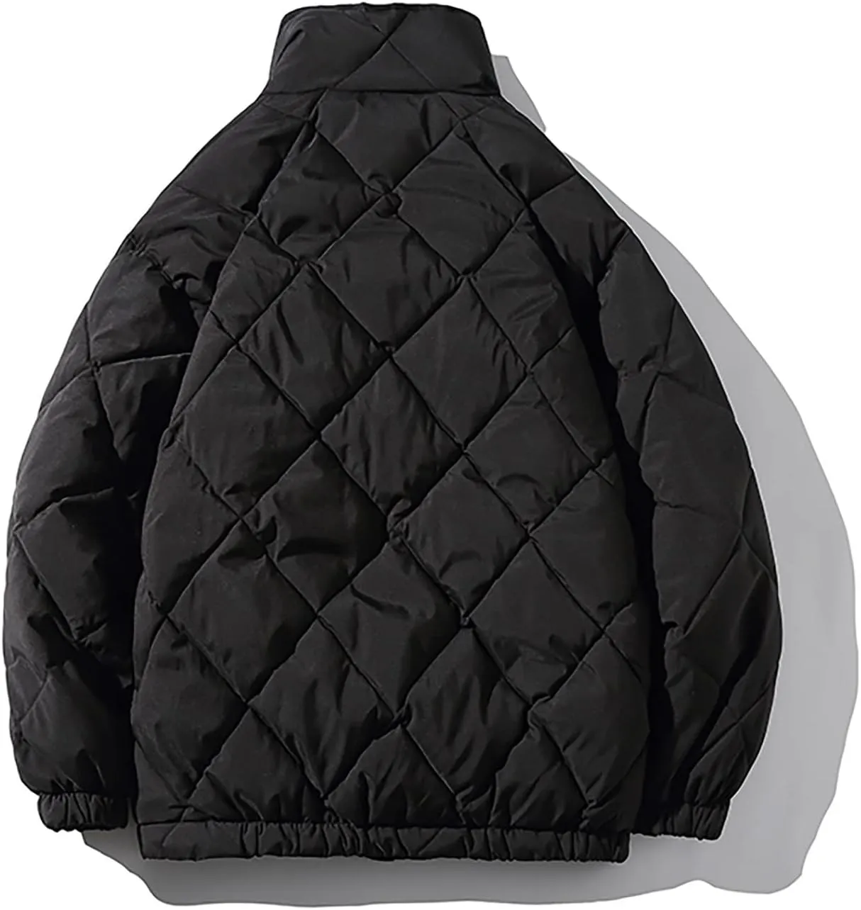 tuduoms Oversized Puffer Jacket Men's Warm Baggy Down Coat Winter Parka Thicken Padded Bubble Overcoat Snow Bomber Jackets
