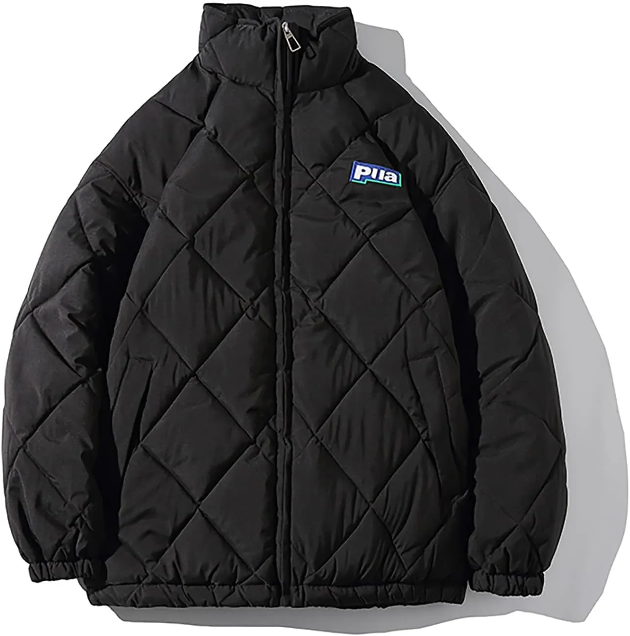 tuduoms Oversized Puffer Jacket Men's Warm Baggy Down Coat Winter Parka Thicken Padded Bubble Overcoat Snow Bomber Jackets