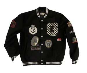 VARSITY JACKET BLACK PATCH