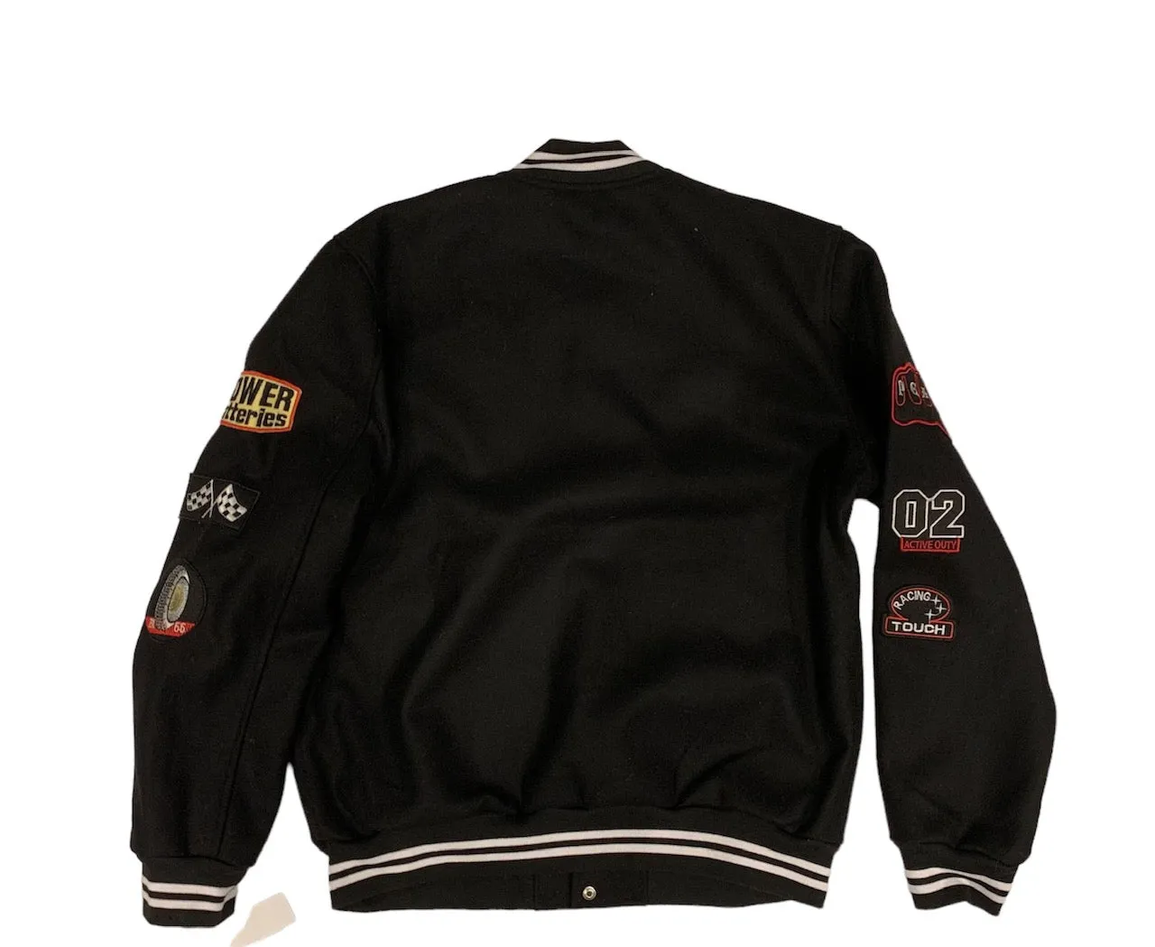 VARSITY JACKET BLACK PATCH