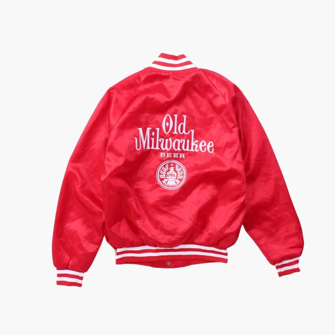 Vintage 'Old Milwaukee Beer' Satin Bomber Jacket