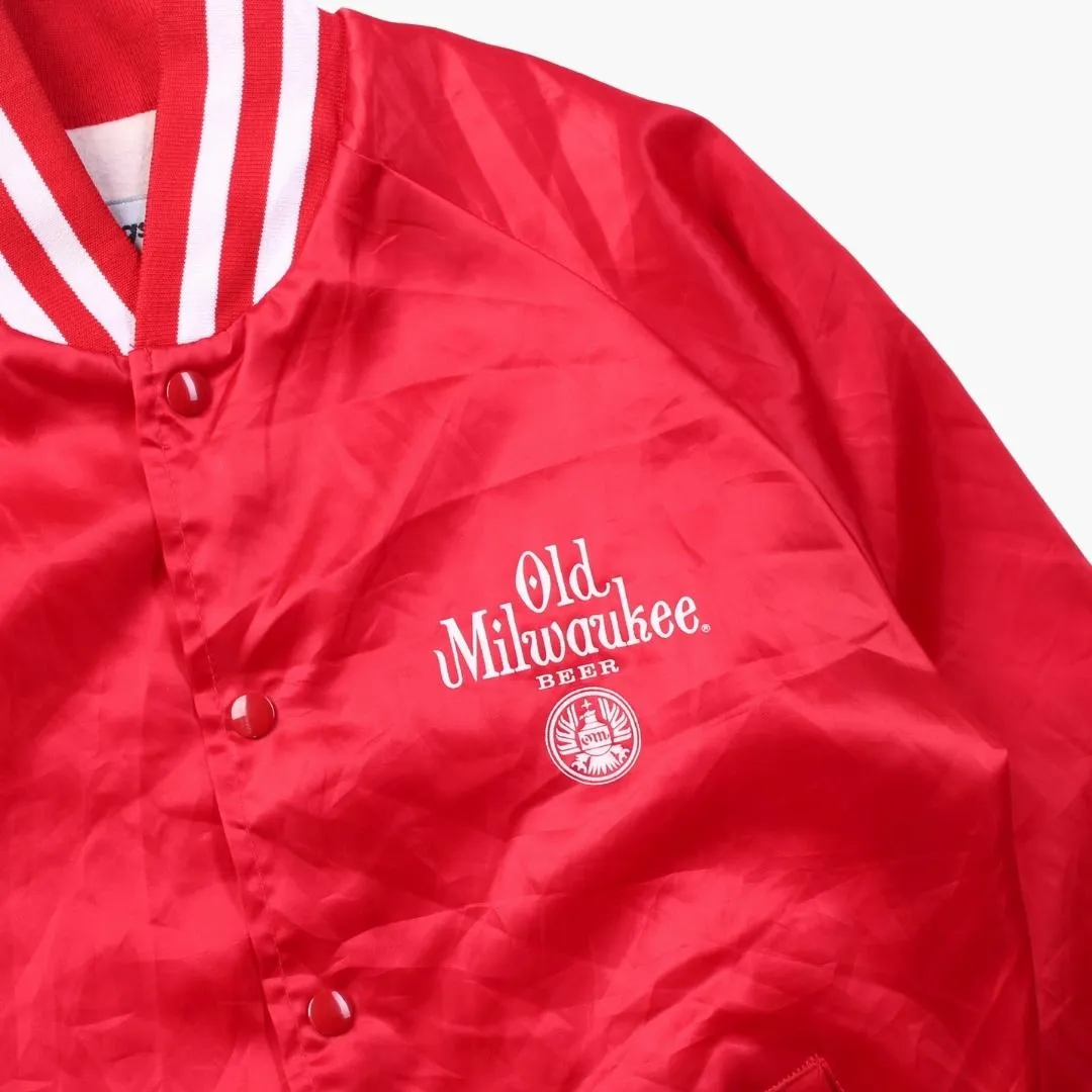 Vintage 'Old Milwaukee Beer' Satin Bomber Jacket