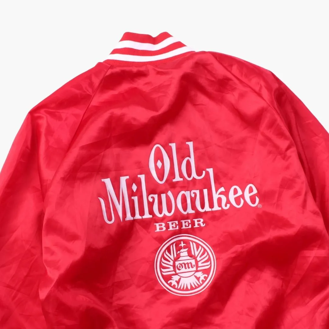 Vintage 'Old Milwaukee Beer' Satin Bomber Jacket
